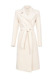 Ženski kaput dugih rukava na preklop sa kaišem Tiffany Production